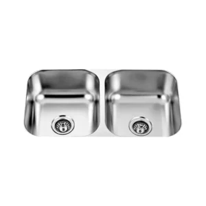TARJA DE SUBMONTAR KELE 2 PILAS INOX KUD3318-2/8