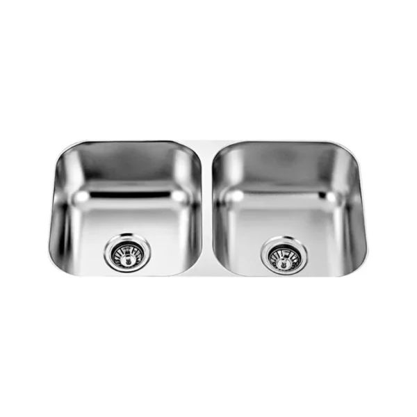 TARJA DE SUBMONTAR KELE 2 PILAS INOX KUD3318-2/8