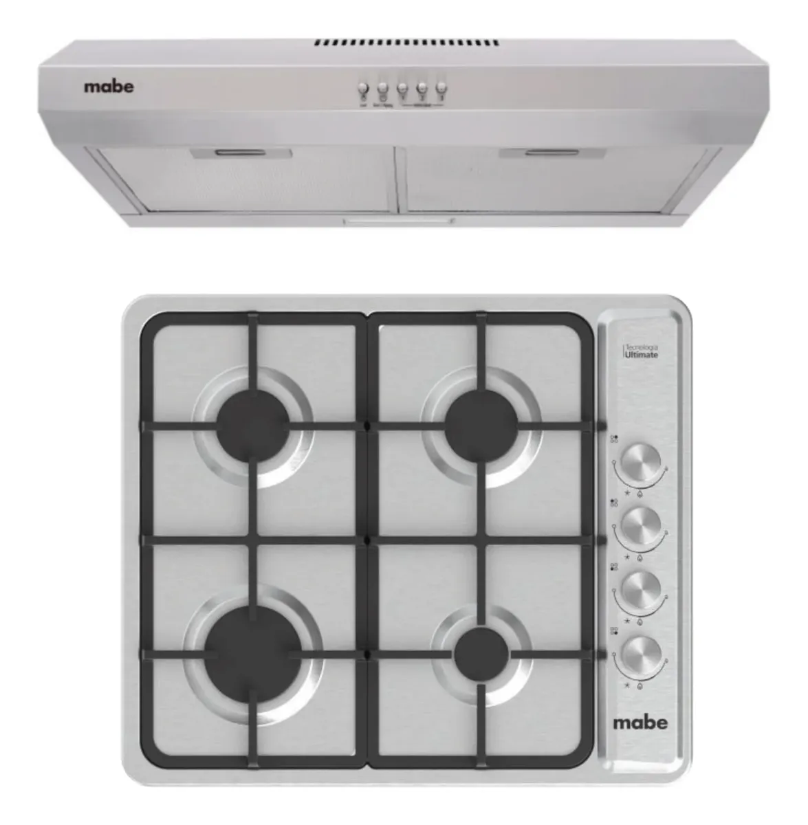 COMBO PARRILLA Y CAMPANA 60CM MABE PM6040CM6040